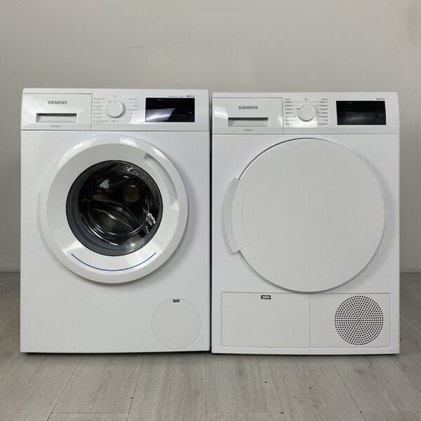 SIEMENS Tvätt/tork-set WM12N0A7DN/WT43H07CDN W8851