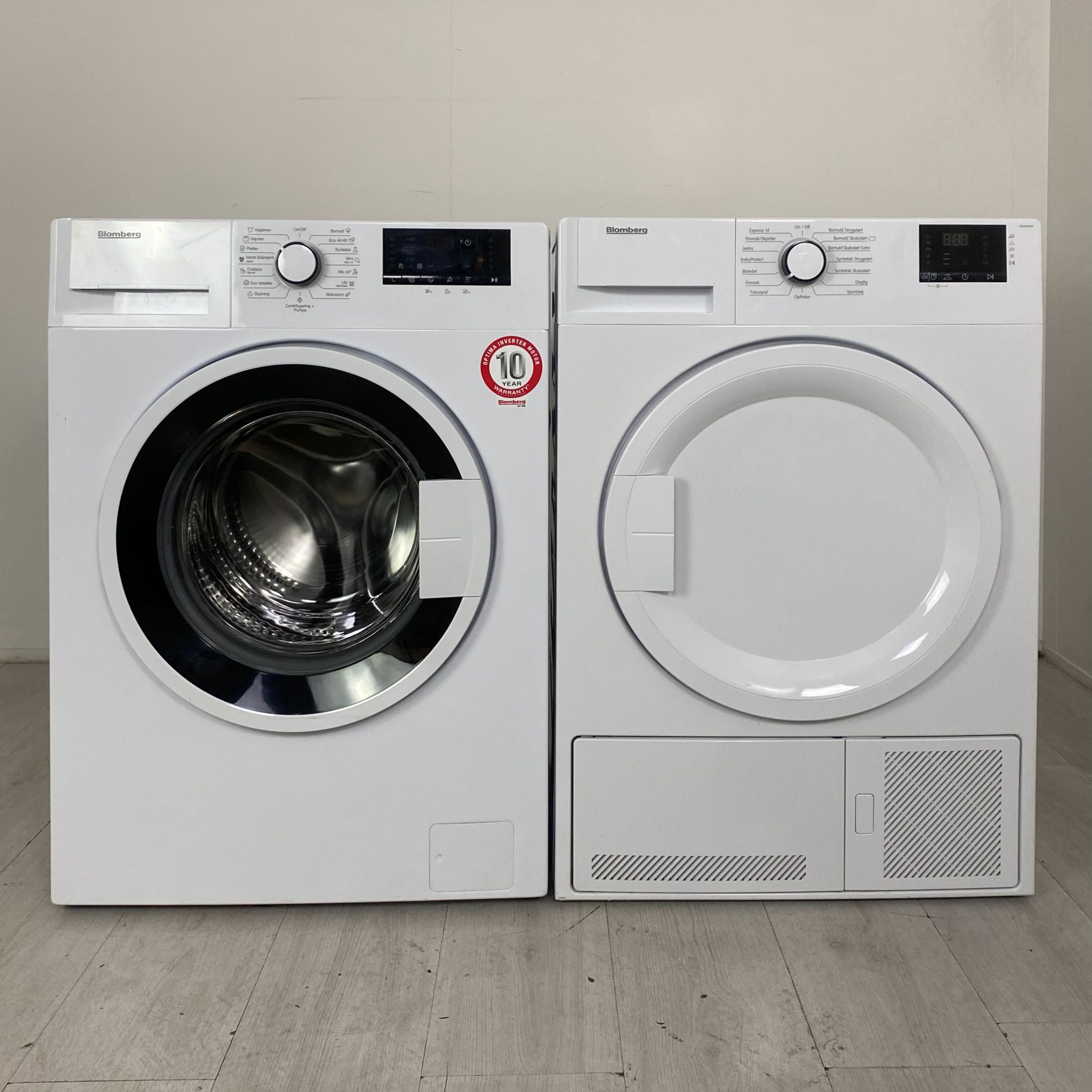 BLOMBERG Tvätt/tork-set BWX274W2/BTGX370W2 W9401