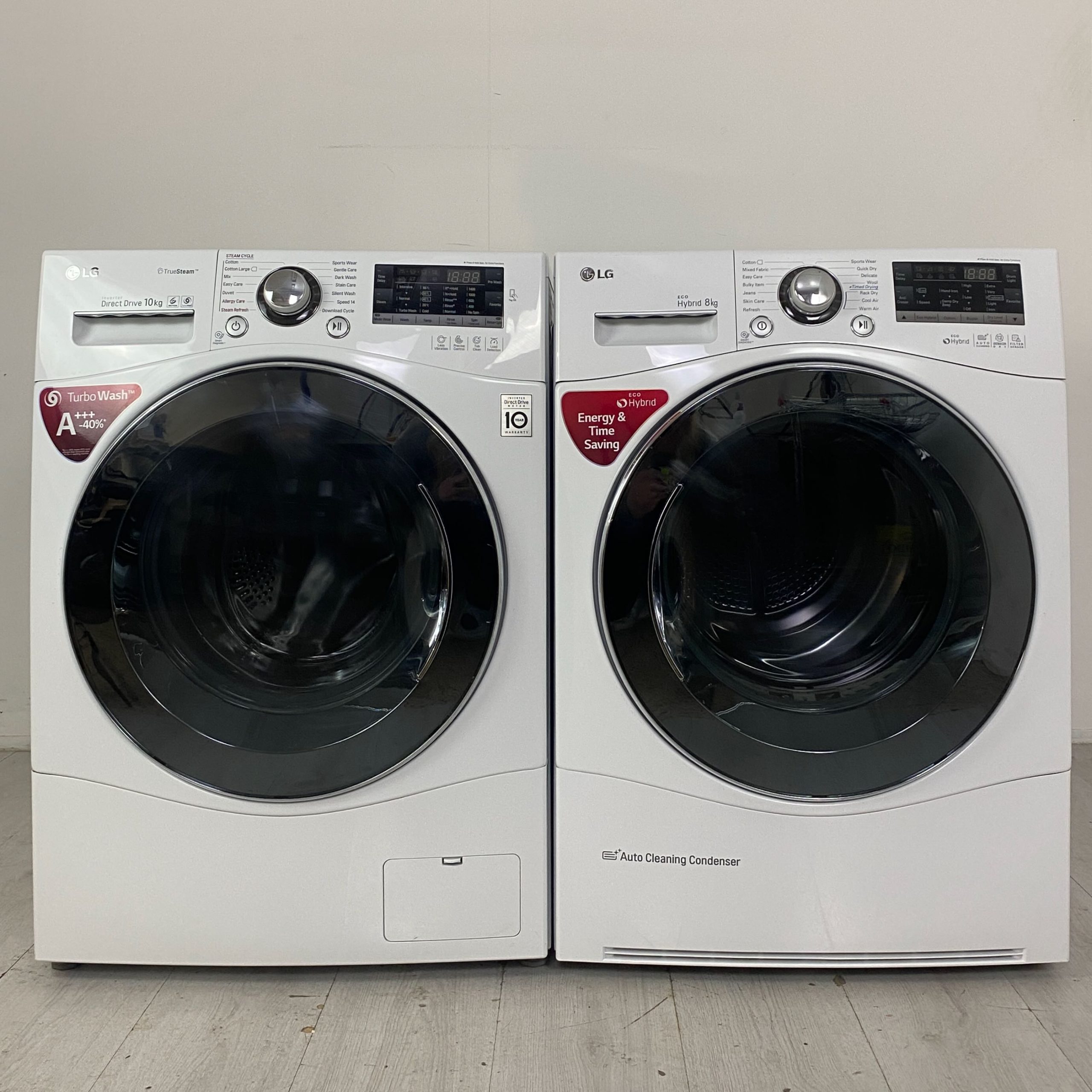 LG Tvätt/tork-set FH4A8JDS2/RC8055AP3Z W9869