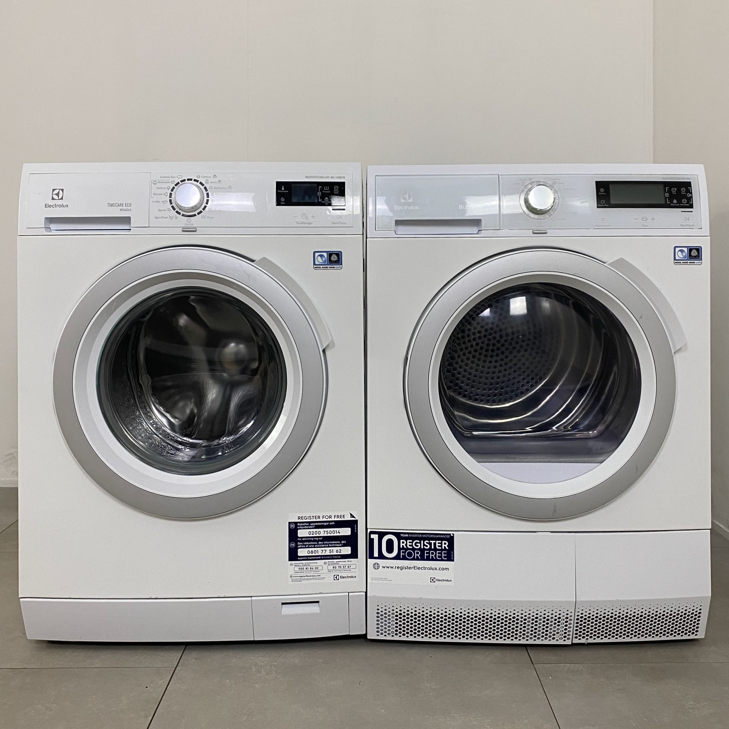 ELECTROLUX Tvätt/tork-set HFW41L8140/HT53A8110 K1297