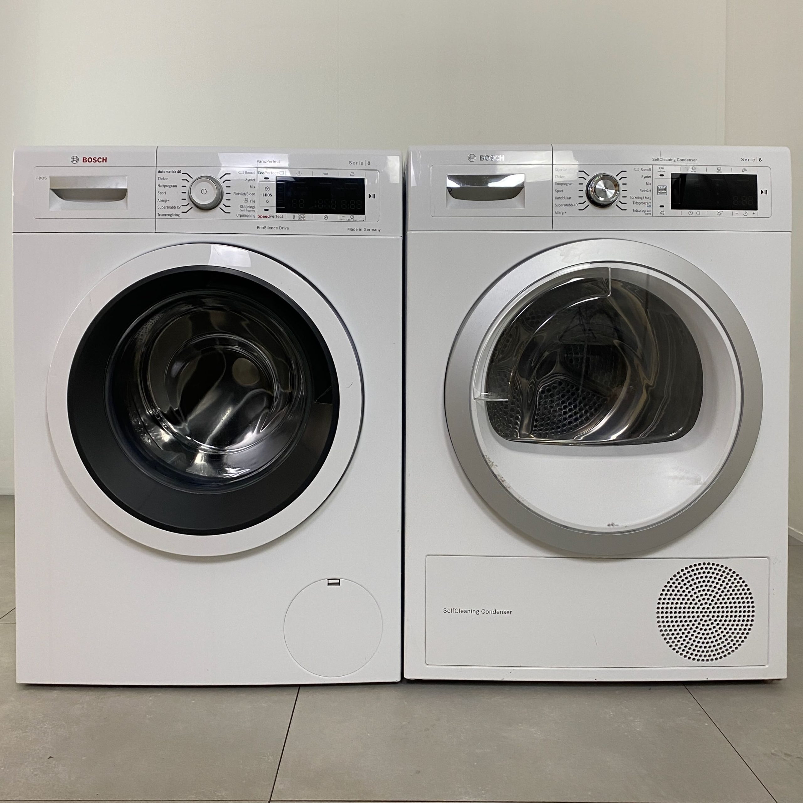 BOSCH Tvätt/tork-set WAW286M9SN/WTW87569SN K1525