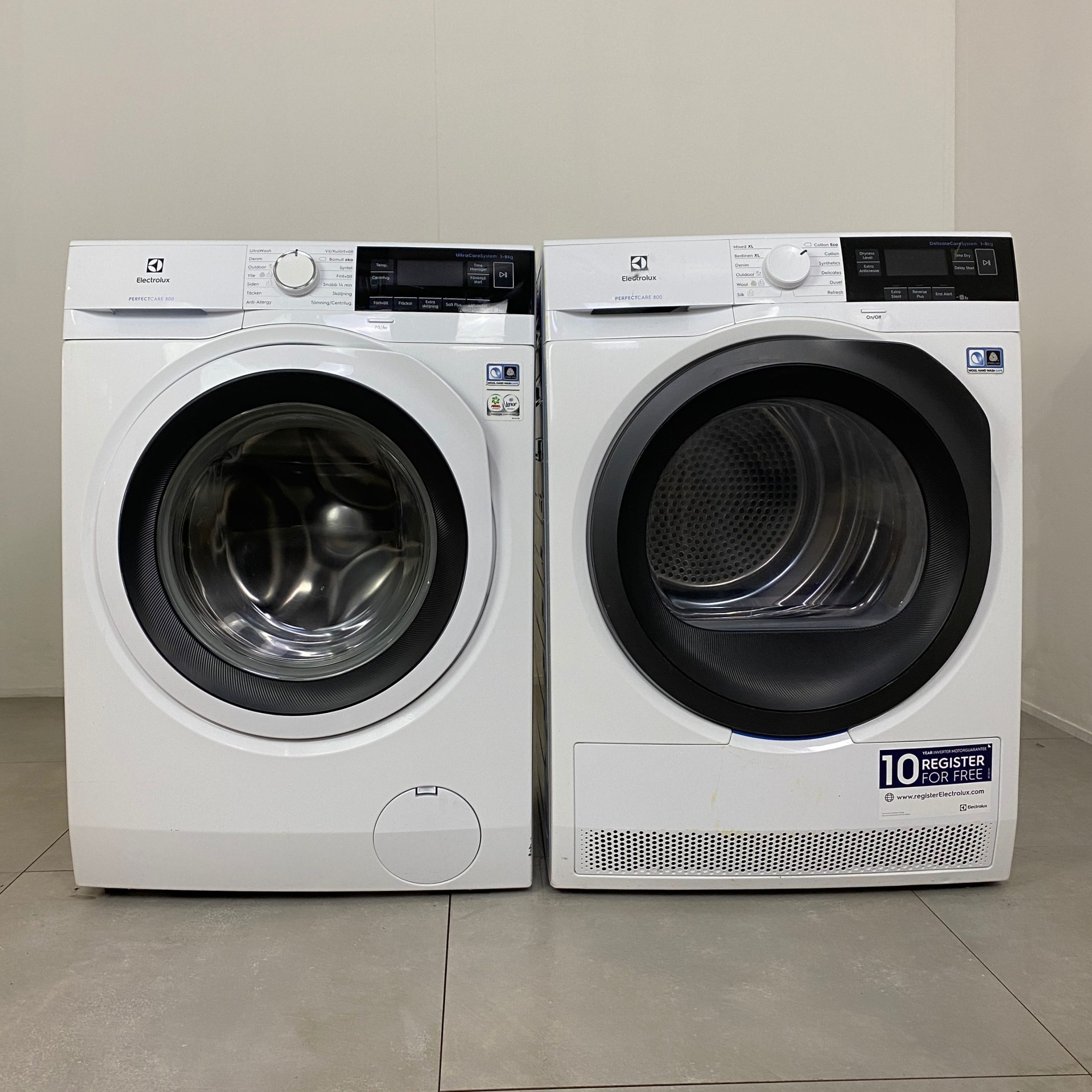 ELECTROLUX Tvätt/Tork-set EWF8000W2/EW8H668B3 K1529