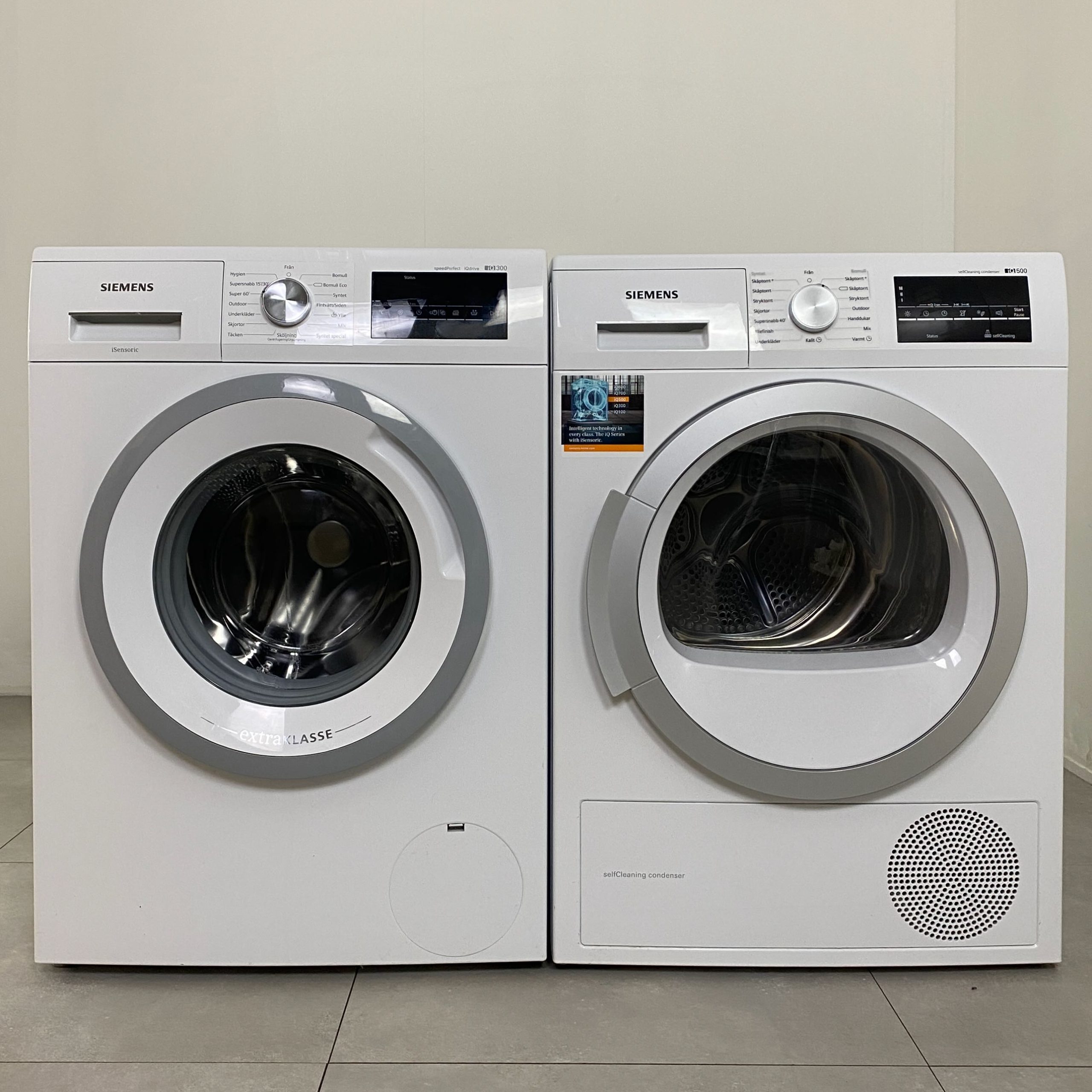 SIEMENS Tvätt/Tork-Set WM12N2C7DN/WT47W458DN K1585