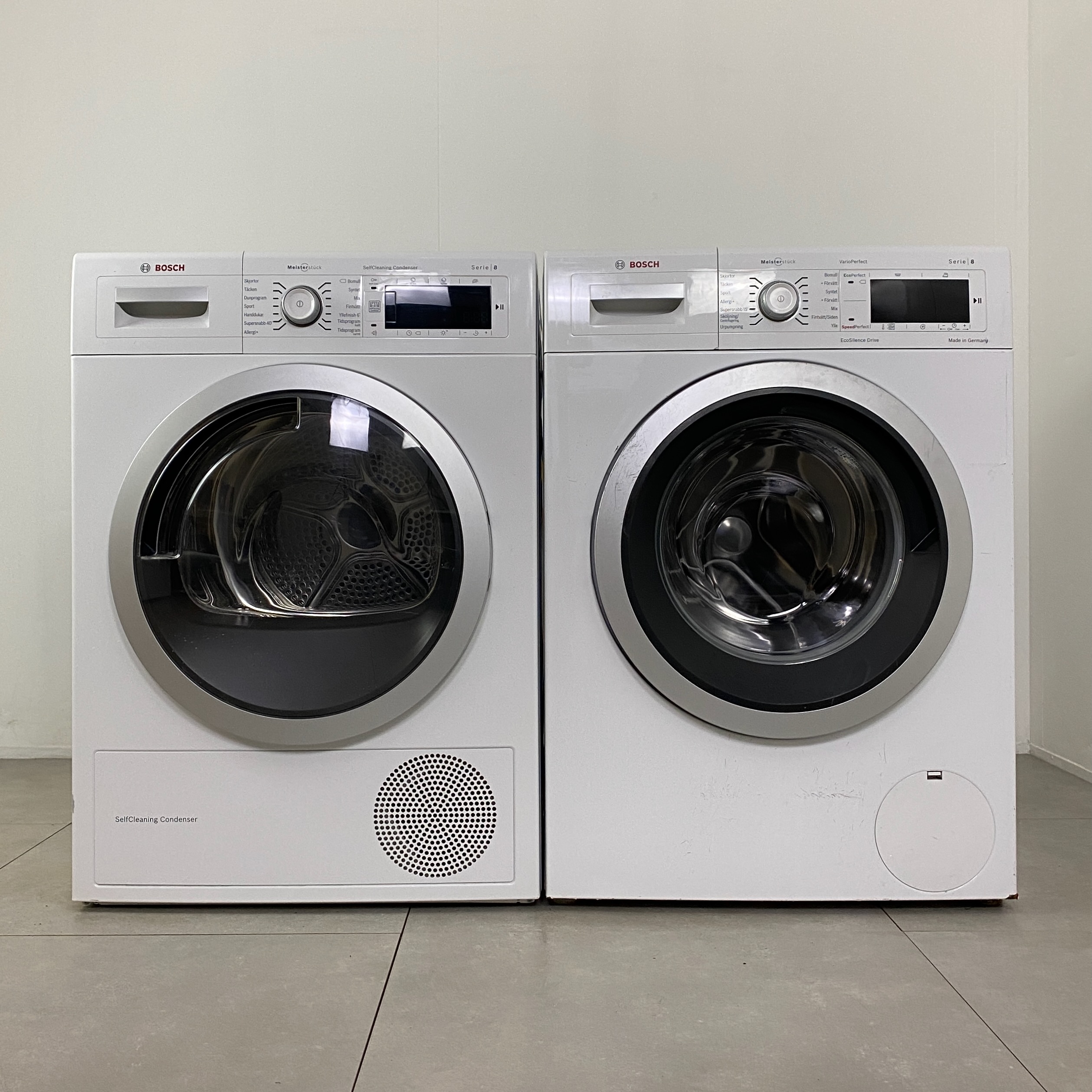 BOSCH Tvätt/Tork-set WAW32468SN/WTW875M8SN K1797