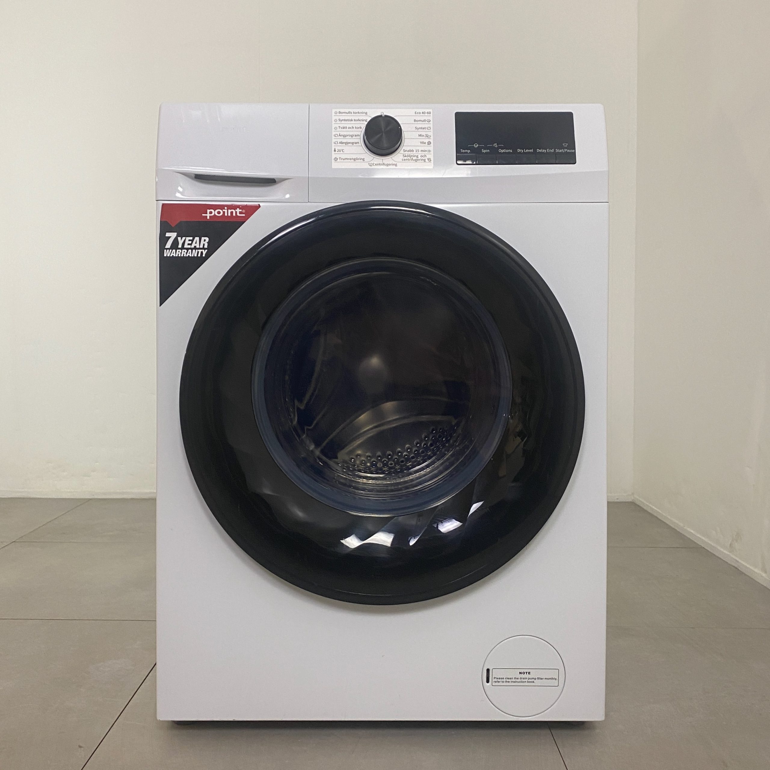 POINT Tvätt/tork-kombi PWD250 K1818