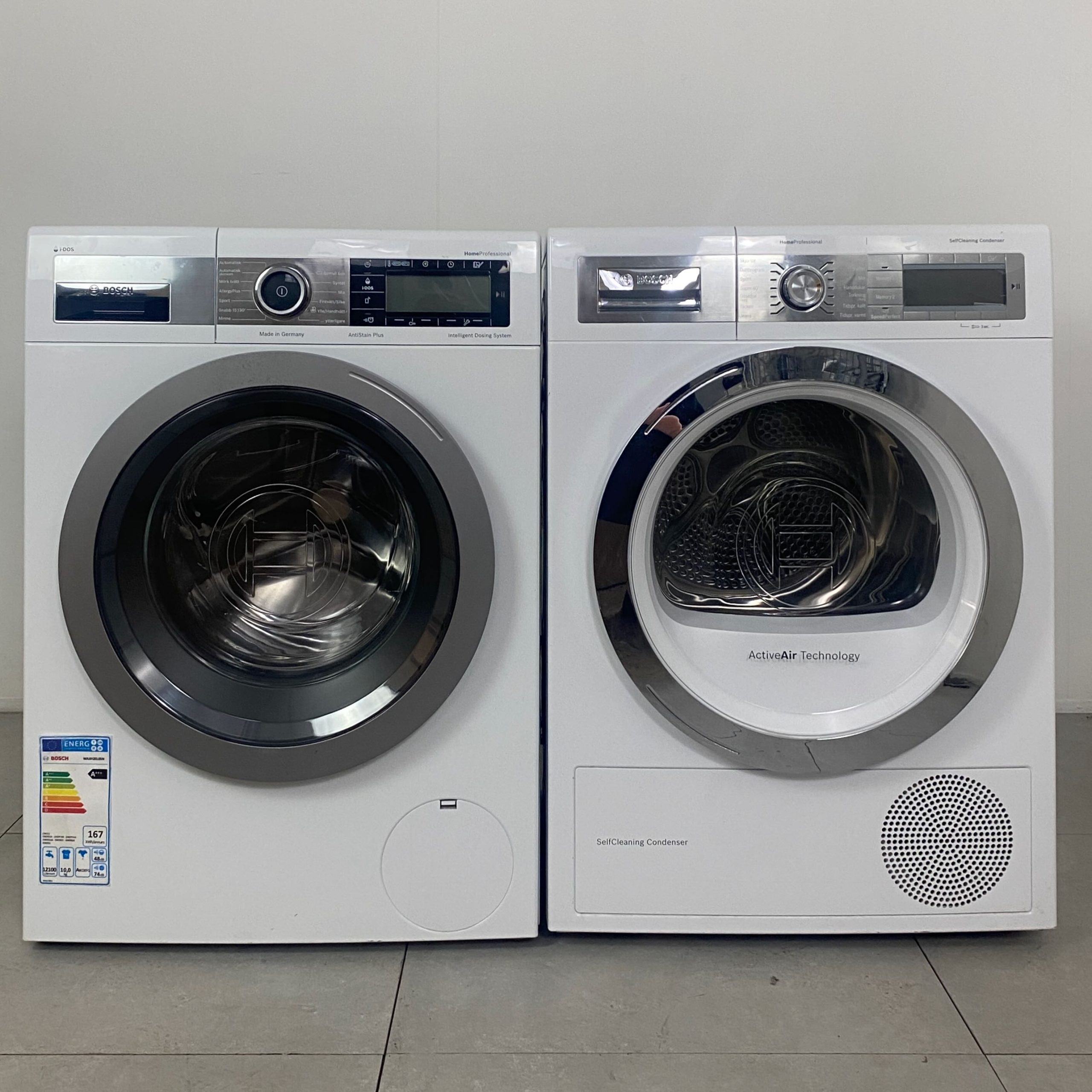 BOSCH Tvätt/tork-set WAXH2KOLSN/WTY88880SN K2615