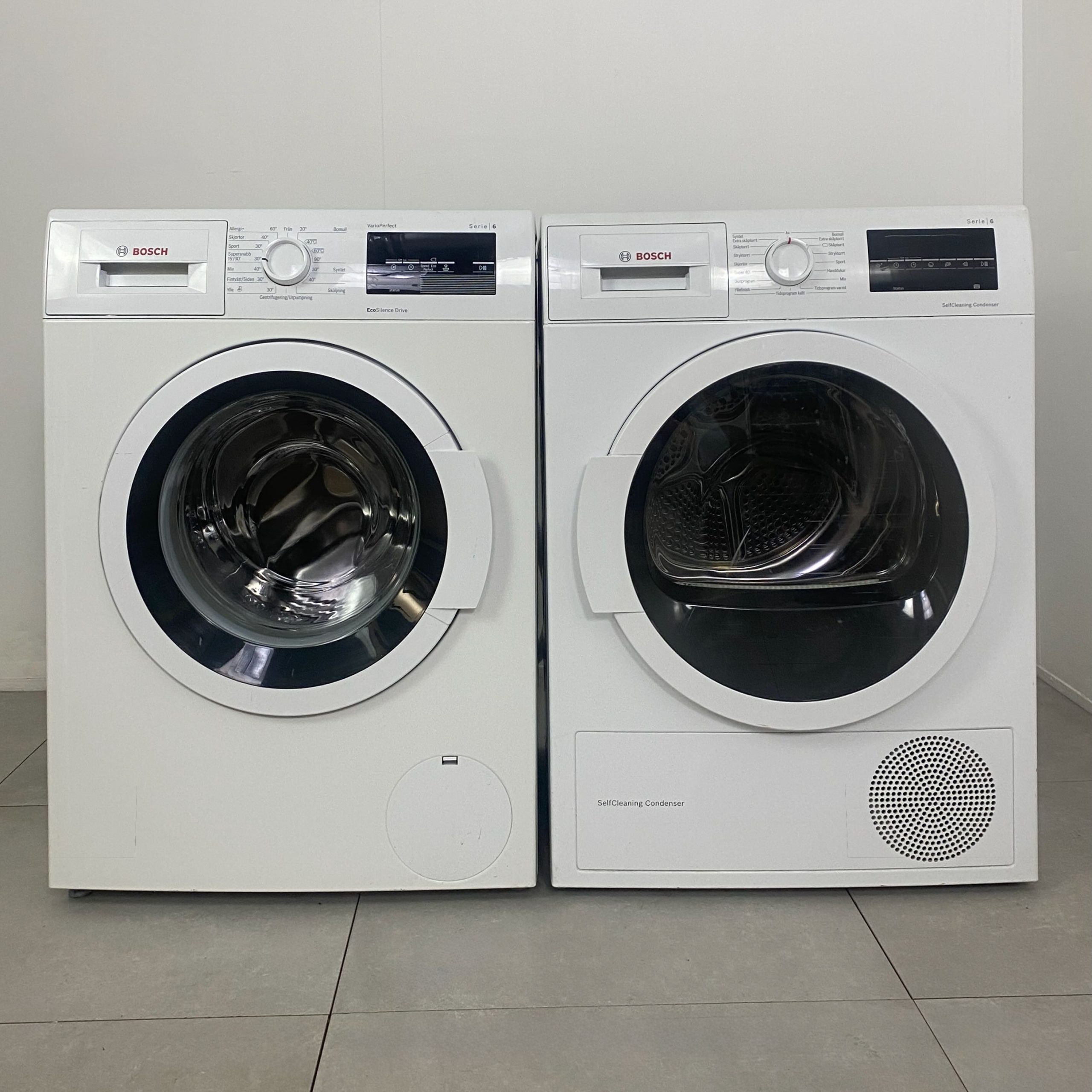 BOSCH Tvätt/tork-set WAT283L8SN/WTW87449SN K2647
