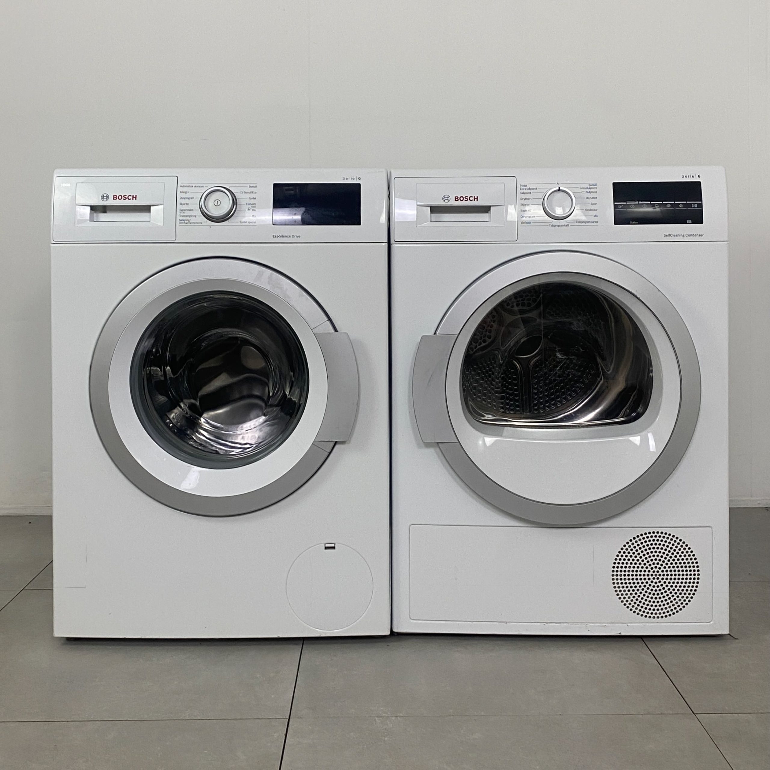 BOSCH Tvätt/tork-set WAT286M8SN/WTW8M549SN K2914