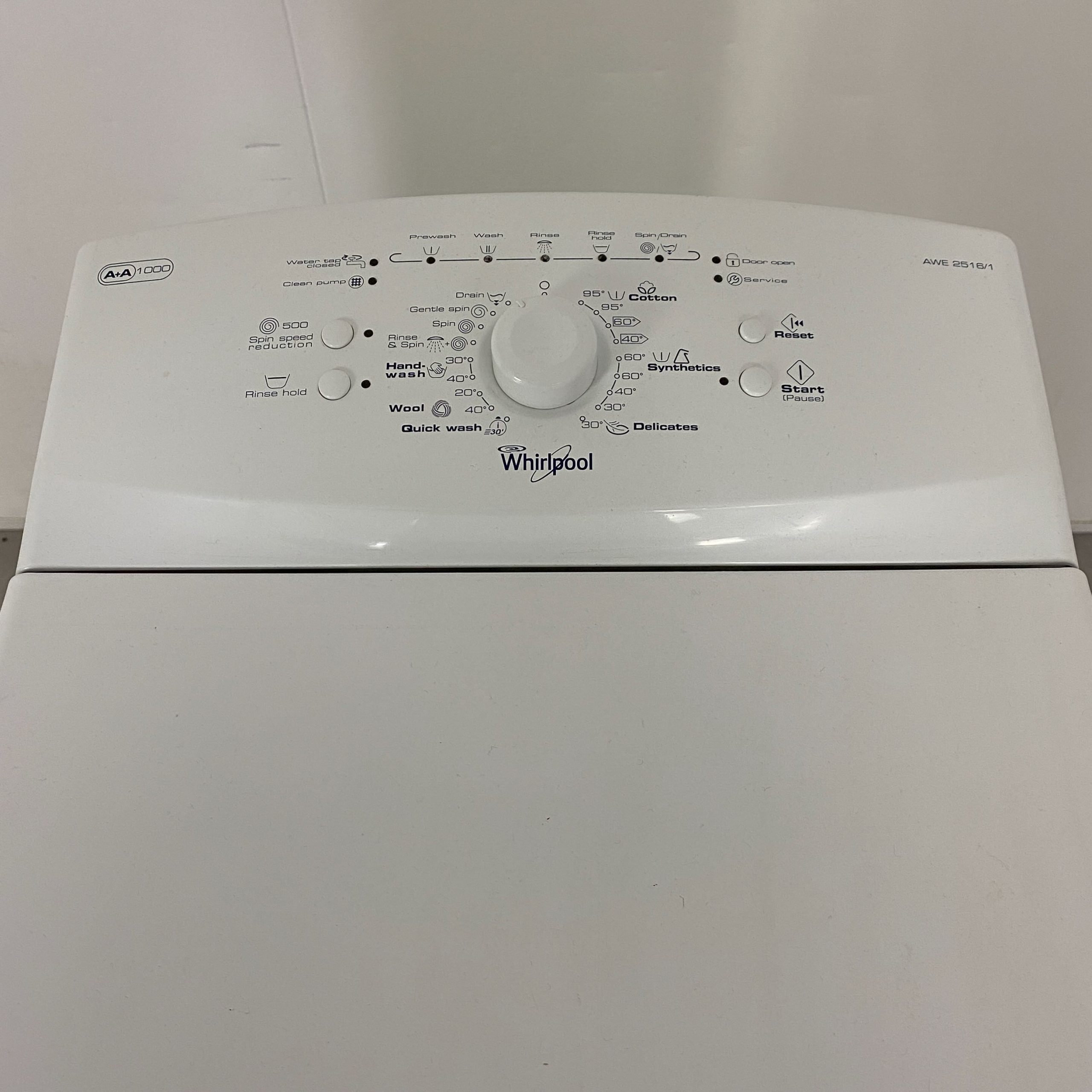 WHIRLPOOL Toppmatad tvättmaskin AWE 2516 K2843 - Bild 3